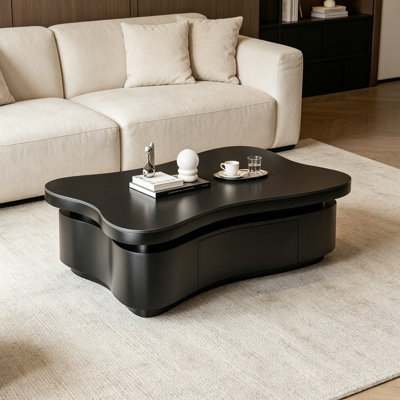 Creative Small Apartment Arc Slate Coffee Table