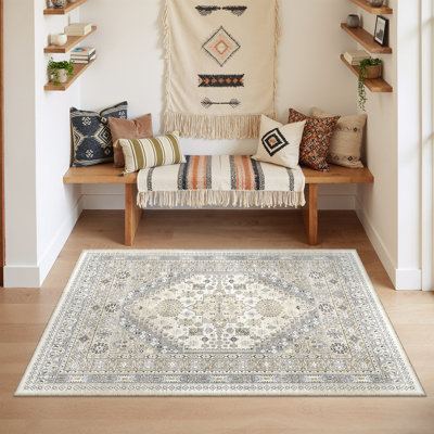 Rectangle Geometric and Abstract Area Rug
