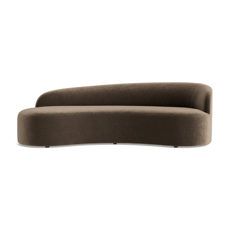 Sofia Right Arm Sofa, Performance Velvet - Otter