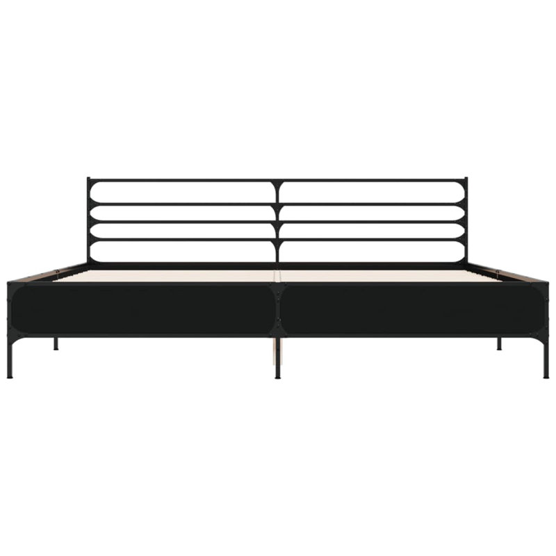 Achillefs Bed, Black, Super King (6')