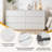 55" Wide Sideboard Buffet Tables With 4 Interchangeable Doors, 3 Drawer-407260770