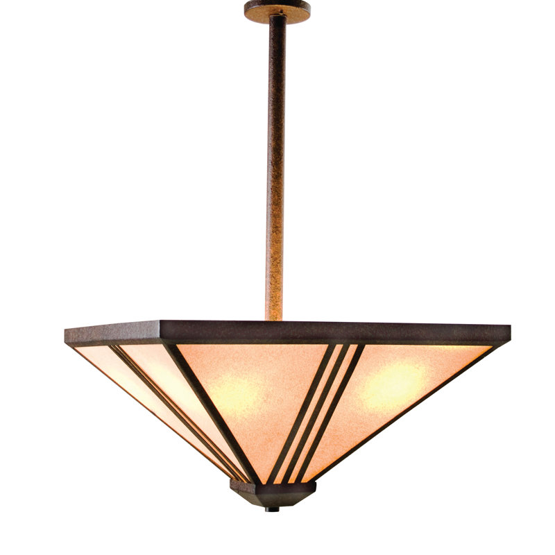 Sage 24" Rusty Nail Glass LED Pendant Light