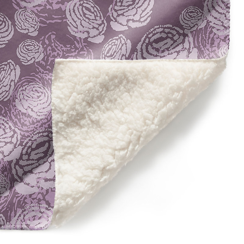  Couverture fleur, 51 po x 60 po