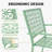 3-Piece Outdoor Conversation Set, Stackable Metal Patio Furniture with Square Table and 2 Chairs for Balcony, Garden, Deck, Backyard