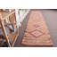 Tapis rétro, tapis de couloir 2,5 po x 11,1 pi, tapis Boho, tapis turc, tapis rose de luxe