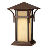 Harbor 1 -Light 17" H Hardwired Pier Mount Light