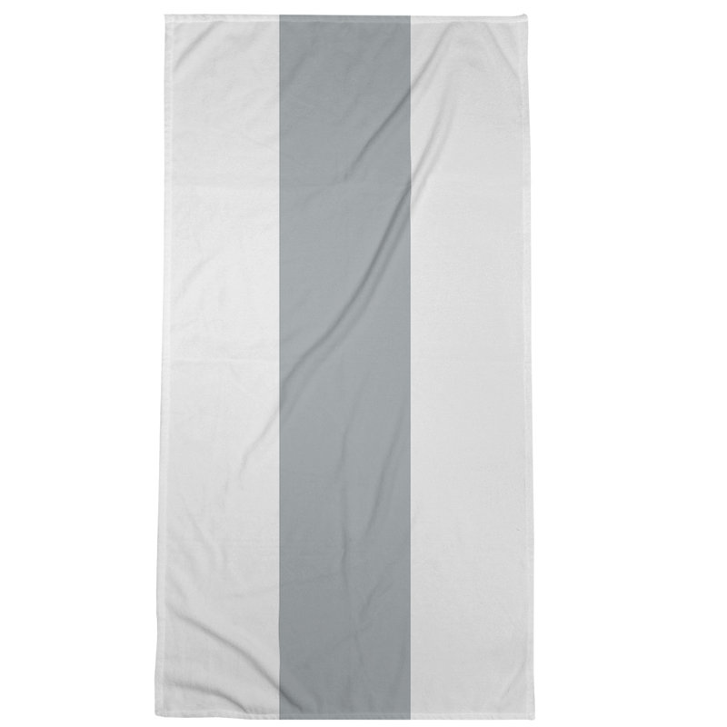 Beach Towel, Ivory/Silver