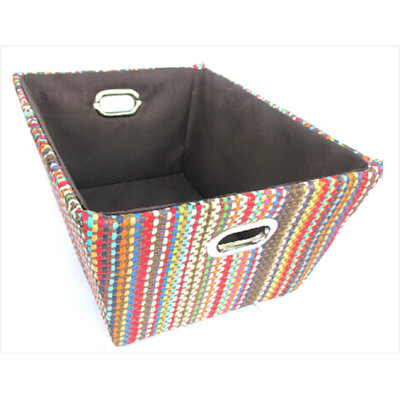 Panier à corde rectangulaire en papier
