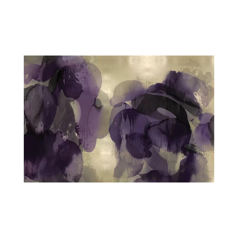 Cascade Amethyst Horizontal 1 Piece Wrapped Canvas Painting, 20.32 cm H x 30.48 cm W