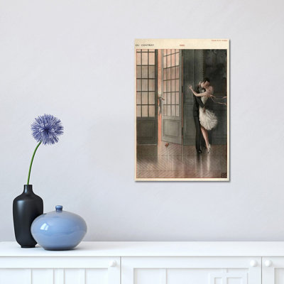 1929 La Vie Parisienne Magazine Plate 1 Piece Wall Art on Canvas