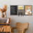 Mail Basket With Chalkboard, Cork Board And Key Hooks