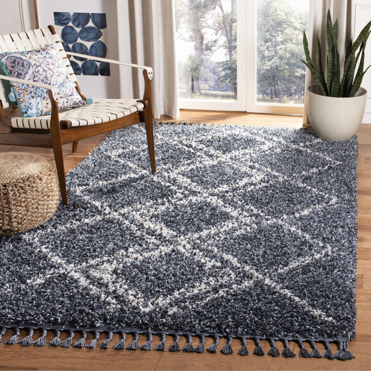 Strattford Pro Lux Shag 400 Performance Geometric Rug