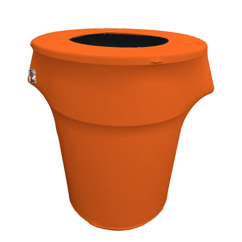 Housse pour poubelle extensible en élasthanne, Orange