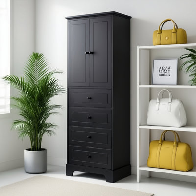 Chauncy Armoire with 4 Drawers, Storage Cabinet for Bathroom,Cabinet with 4 Drawers for Bathroom