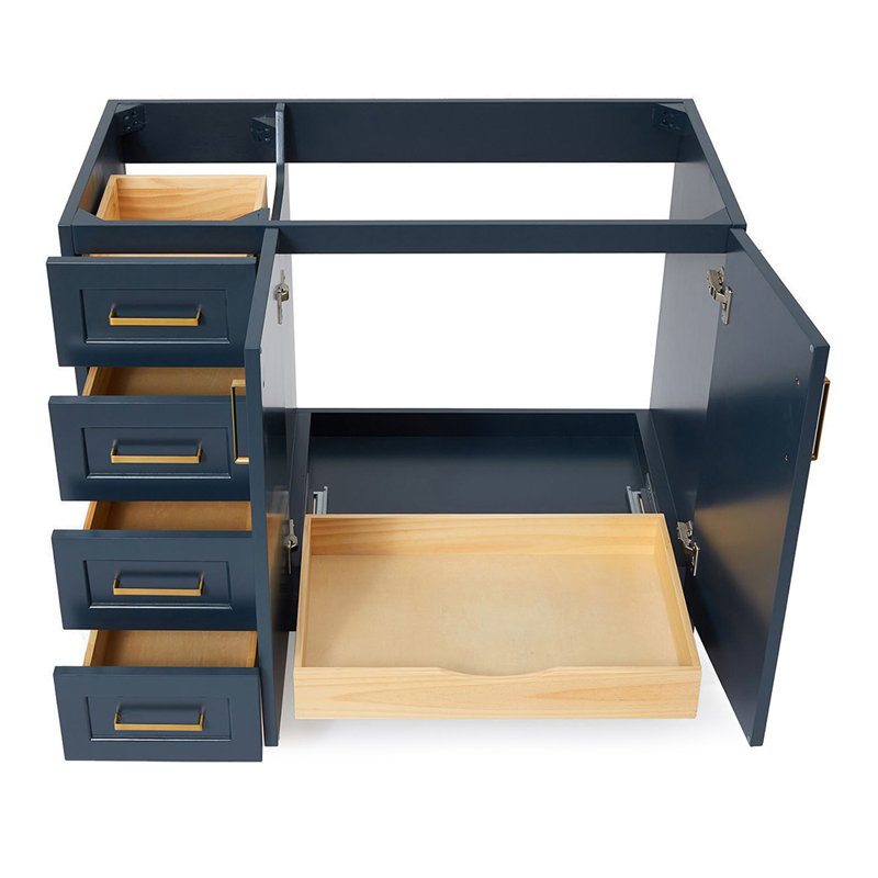 42" Single Bathroom Vanity Base only, Midnight Blue