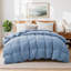 Couette en duvet toutes saisons avec housse douce et lisse-132654282-132654285