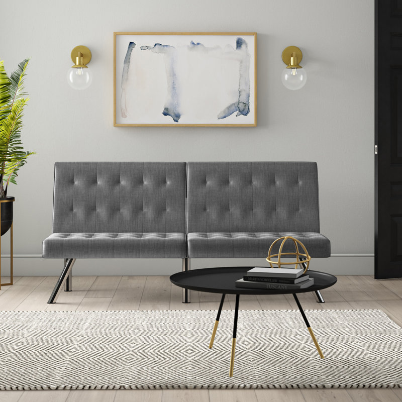 Borland Polyester Teen Sofa Bed, Gray Polyester