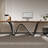Nut-Brown Rectangular Solid Wood Writing Desk-2024688565