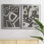 «Abstract Maze III», ensemble de 2 impressions sur toile encadrées-421090016-421090019