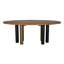 Journal Oval Walnut Wood Dining Table