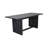 Spacious Seating Particle Board Rustic Dining Table For Family Meals And Gatherings