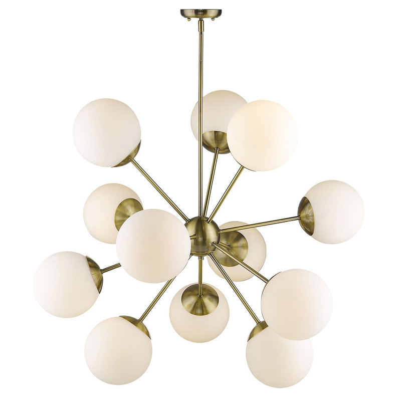 Hatmaker 12 - Light Dimmable Sputnik Sphere Chandelier
