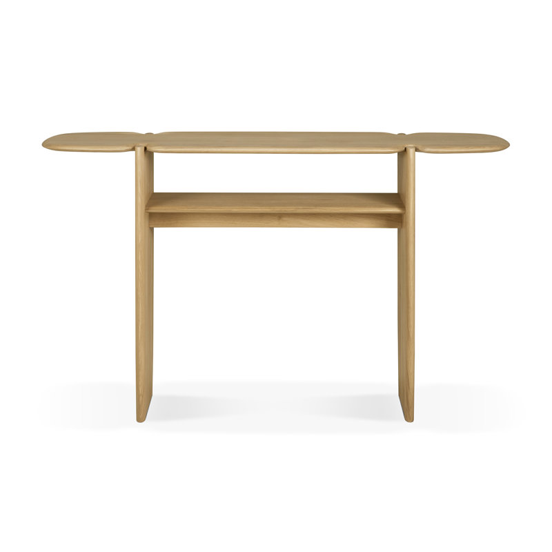 Polished Imperfect 51.2'' W Solid Wood Console Table, 29.5" H x 63" W x 15.5" D, Oak