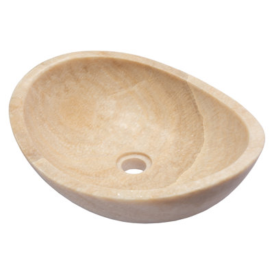 Eden Bath 14'' Stone Oval Bathroom Sink