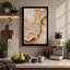 Flowing Earth Abstract 1 Piece Wrapped Canvas Wall Art-785298424-785298426