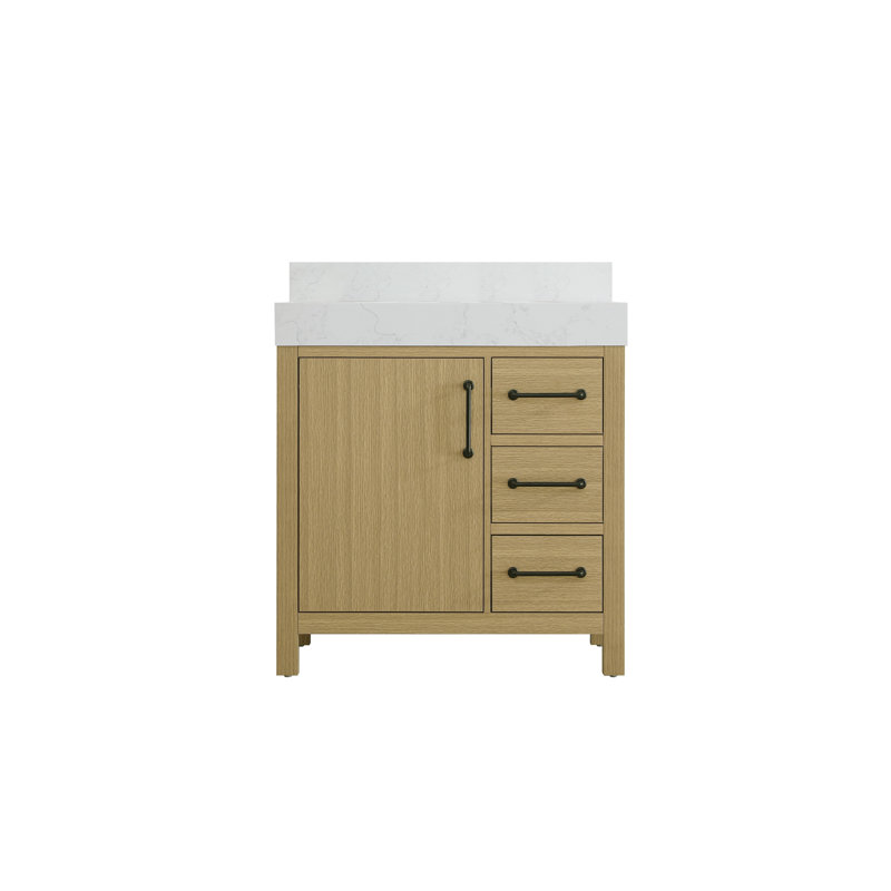 32 inch Single Bathroom Vanity_Traditional_VF60632-BS, Honey Brown