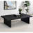 Caroline Black Rectangular Engineered Laminate Coffee Table