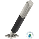 Shift 2.0 GPM Square with Black Handle Wide Fixed Shower Head