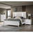 Contemporary White Textured Finish 5-Drawer Storage Tall Chest Wooden Solid Wood Bedroom Furniture