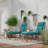 72" x 22" Outdoor Chaise Lounge Cushion with Ties and Loop-1712312733