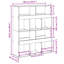Angelinne 100cm W Bookcase-1511870390-1511870395
