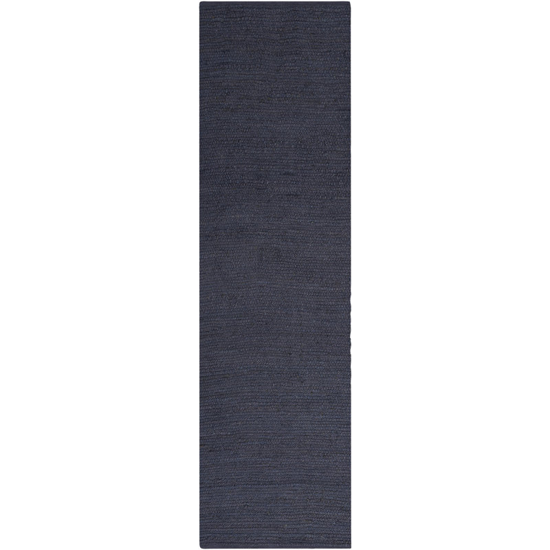  Tapis d'intérieur bleu marine en jute naturelle 2 pi x 6 pi, Tapis de couloir 2 pi x 6 pi, Marine