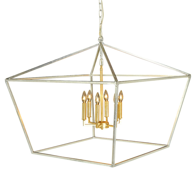 Lustre géométrique à 6 lumières Vegas