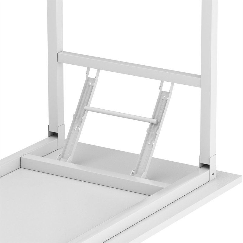Aahliyah Computer Desk, White, 29.25" H x 47.24" W x 23.62" D