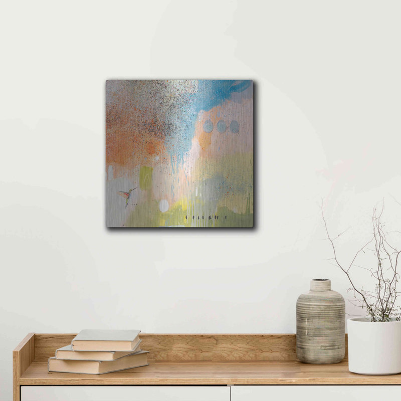 «Hummingbird At Home 1» par Anthony Grant, H 12 po x l 12 po