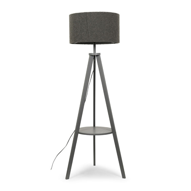 Seery 148cm Matte Tripod Floor Lamp Set, Yes, Charcoal