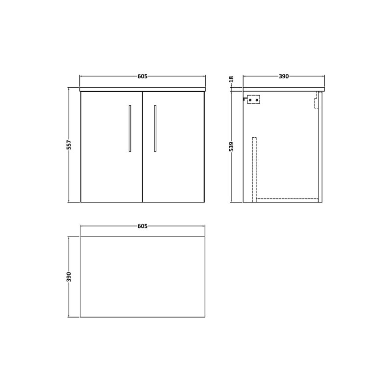 Arno Single Bathroom Vanity Base Only, Satin Grey