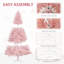 Arbre de Noël 6 pi de hauteur avec branches réalistes, 250 lumières DEL blanc chaud et 1000 pointes-1149037664