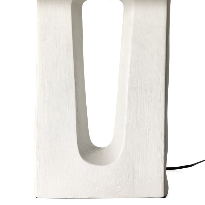 Cuit Table Lamp, Matte White Porcelain Ceramic