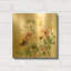 «Sunflower Meadow I» par Katrina Pete, art mural en métal doré, 12 po x 12 po-40344955