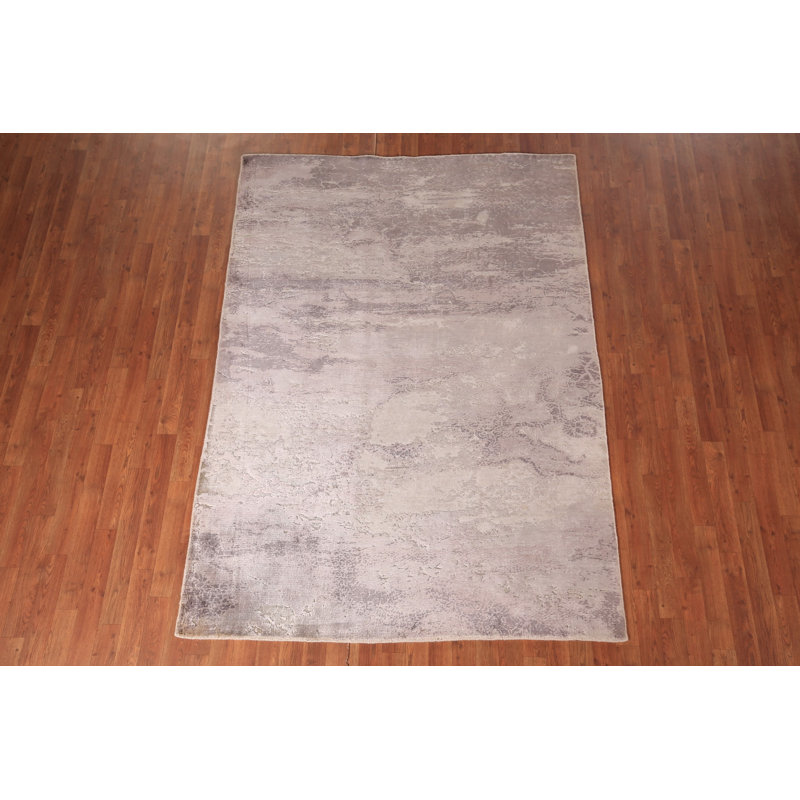 Tapis abstrait en laine Earth Tone