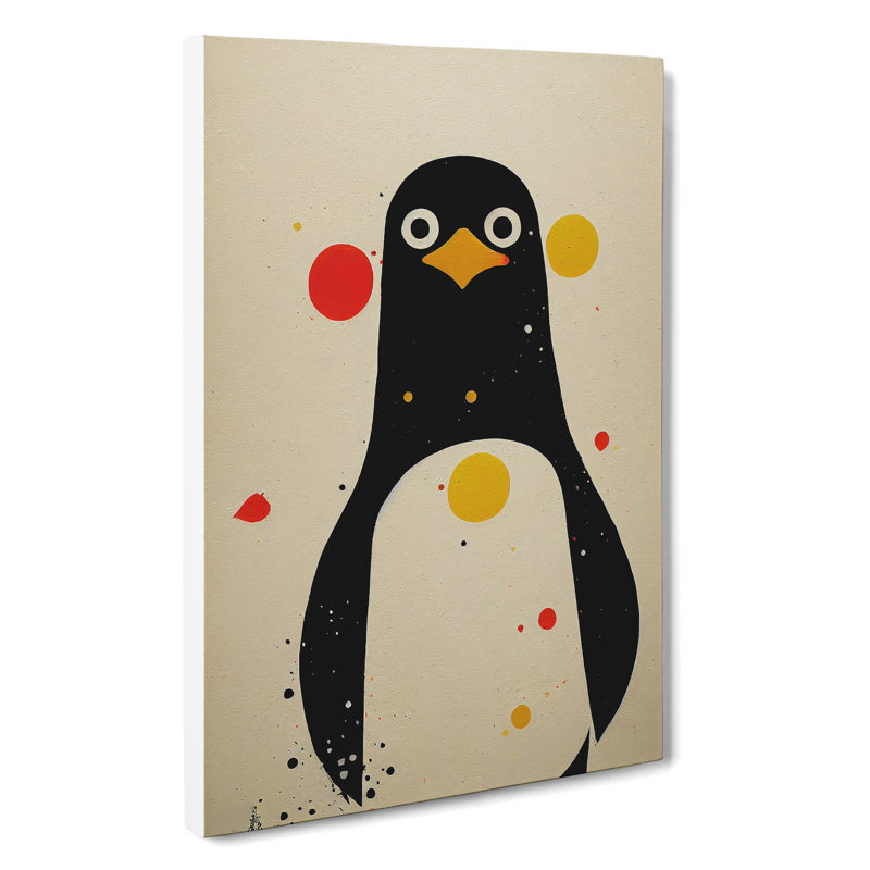 Spotted Penguin - Wrapped Canvas, 50cm H x 35cm W x 3cm D