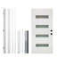 Porte contemporaine en verre givré 4-Lite-113952036-113952034