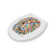 Steven Brown Lewis McZoo Flexi-Fix White Universal Toilet Seat - Unique Lion Design with Soft Close and Quick Release Hinges and Made from Polypropylene Plastic with Top and Bottom Fixing