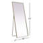 Sabine Metal Rectangle Floor Mirror-1483189002-1483167462