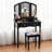 Ensemble coiffeuse avec tabouret et miroir Django-30960291